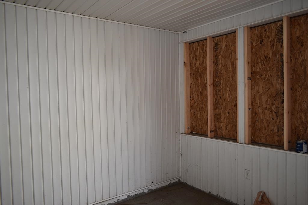 Storage room off garage