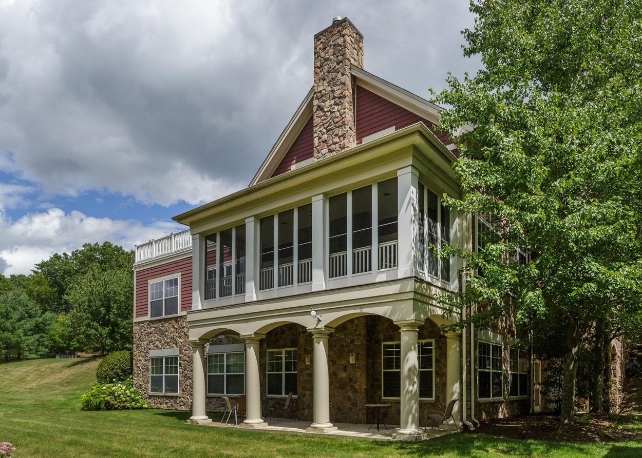 Screened porch at clubhouse