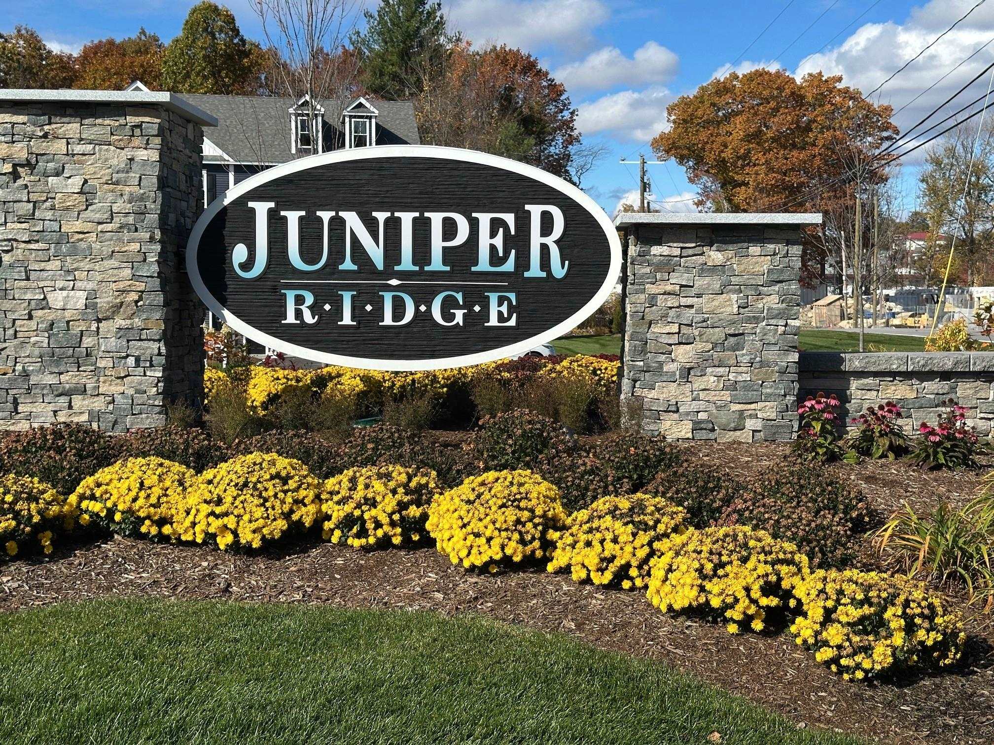 LOOKING FOR A BRAND NEW HOME WITHOUT THE WAIT?  THIS SPEC HOME WILL BE READY IN SPRING AND OFFERS EXCEPTIONAL VALUE FEATURING $10,444 IN COMPLIMENTARY BUILDER UPGRADES.  FURNISHED MODEL OPEN!  SPECIAL MORTGAGE PROGRAMS AVAILABLE.  ALTERNATIVE DESIGN WITH ELEVATOR AVAILABLE NEW CONSTRUCTION!  96 LUXURY TOWNHOUSES  JUNIPER RIDGE CONDOMINIUMS - LUXURY MEETS LIFESTYLE IN LONDONDERRY. CAREFREE CONDO LIVING, SPACIOUS MODERN SUNDRENCHED OPEN SPACES, FRIEPLACED LIVING ROOM, OPEN STAIRCASE WITH CABLE RAILINGS, 3 BEDROOMS, 2.5 BATHS, SPACIOUS KITCHEN WITH OVERSIZED ISLAND AND QUARTZ COUNTERTOPS. 1ST FLOOR OFFICE FOR REMOTE EMPLOYEES! ENERGY EFFICIENT DESIGNS. TOWN WATER, SEWER AND ECOMOMICAL NATURAL GAS HEAT AND 2 CAR GARAGE. GREAT COMMUTER LOCATION - CLOSE TO 93, SHOPPING AND AMENITIES. LISTING AGENT HAS A FINANCIAL INTEREST IN THE PROPERTY.